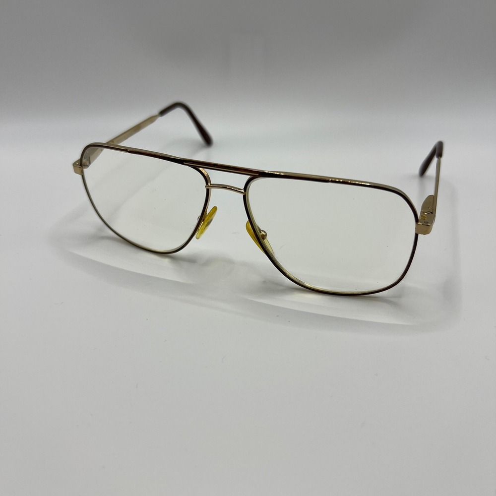 REVUE Aviator Glasses - 80s Vibes - Black & Gold Men's Large 0076 Frames France